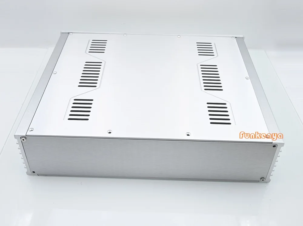 

430X105X340mm Power Amplifier Supply PSU Home Audio Aluminum DIY Amplifier Drill Chassis Headphone Case Preamp DAC Decoder Box