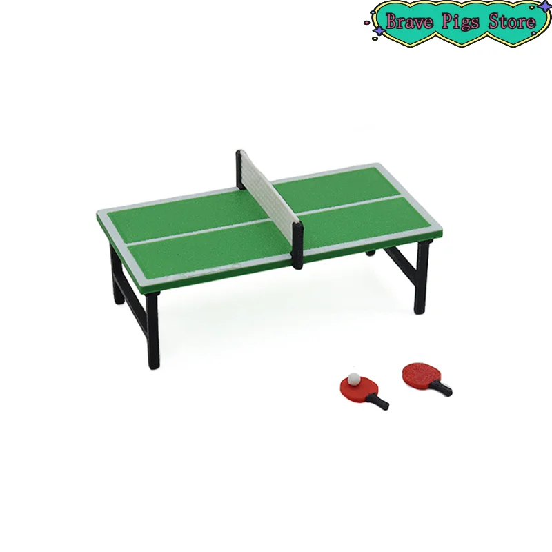 1:12 Miniature Table Tennis Racket Model Table Tennis Table Decor Accessories