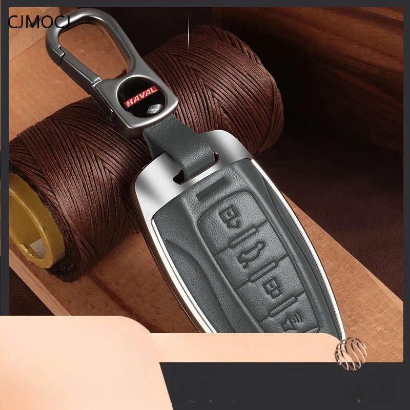 Premium Zinc Alloy Key Cover Case for Haval H6/Shenshou/M6/Big Dog/H9/Chitu/F7/First Love/Cool Dog  - Protective Key Fob Shell