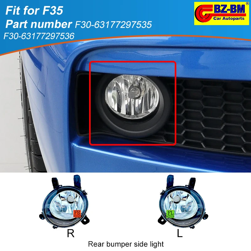 

Automobile Front Bumper Grille Left Right Fog Lamp Light Cover For Bmw F30 F35 OEM 63177297535 63177297536