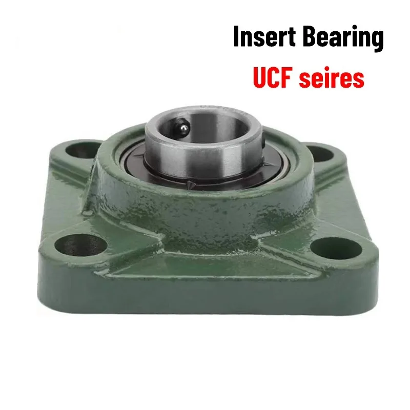 1pcs  Insert Bearing Square Bearing Housing British Size UCF201-8 UC202-10 203-11 204-12 205-14 205-15 205-16