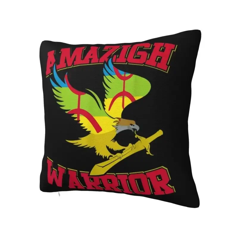 Amazigh Warrior Kabyle Berber Amazigh Flag Cushion Cover Home Decor Geometry Carpet Berber Throw Pillow Case for Living Room