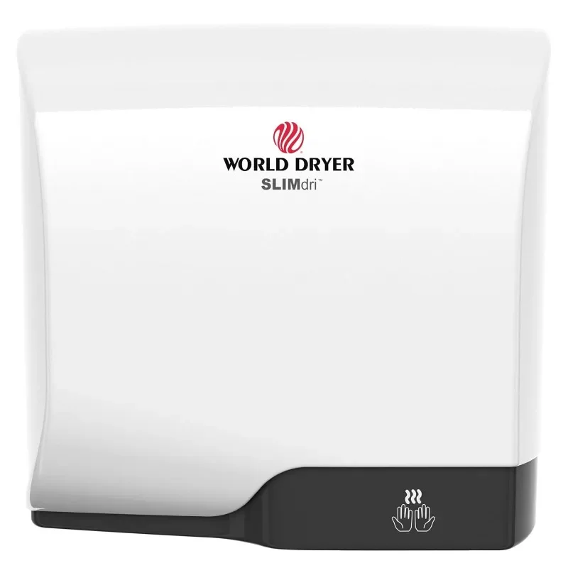 World Dryer L-974 SLIMdri Surface Mounted ADA Compliant Automatic Hand Dryer with Aluminum White Cover