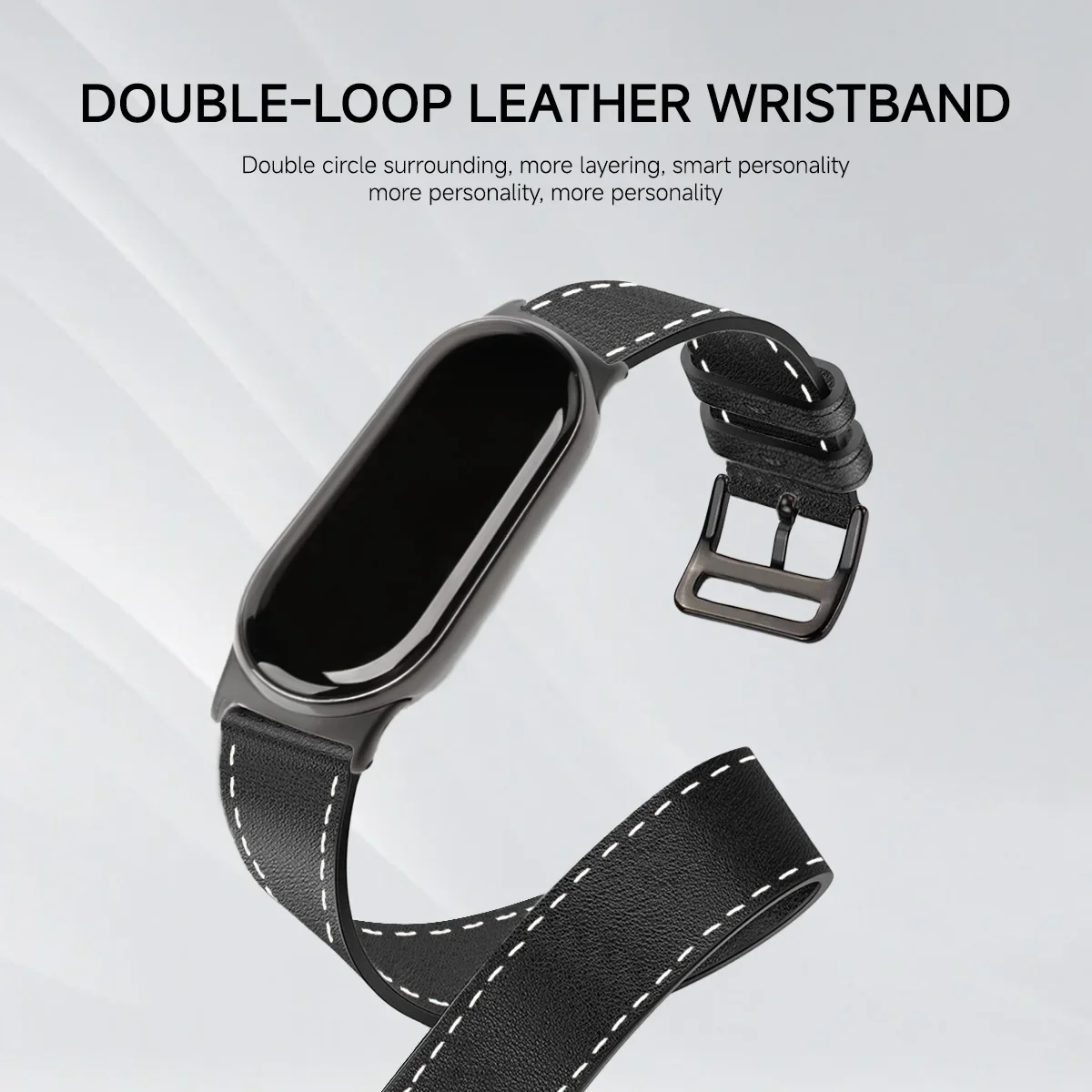 For Mi Band 8 Strap Leather band For Xiaomi Mi Band 9 Wrist Strap Correa Watch Replacement Miband 9 NFC Sports Bracelet Pulseira