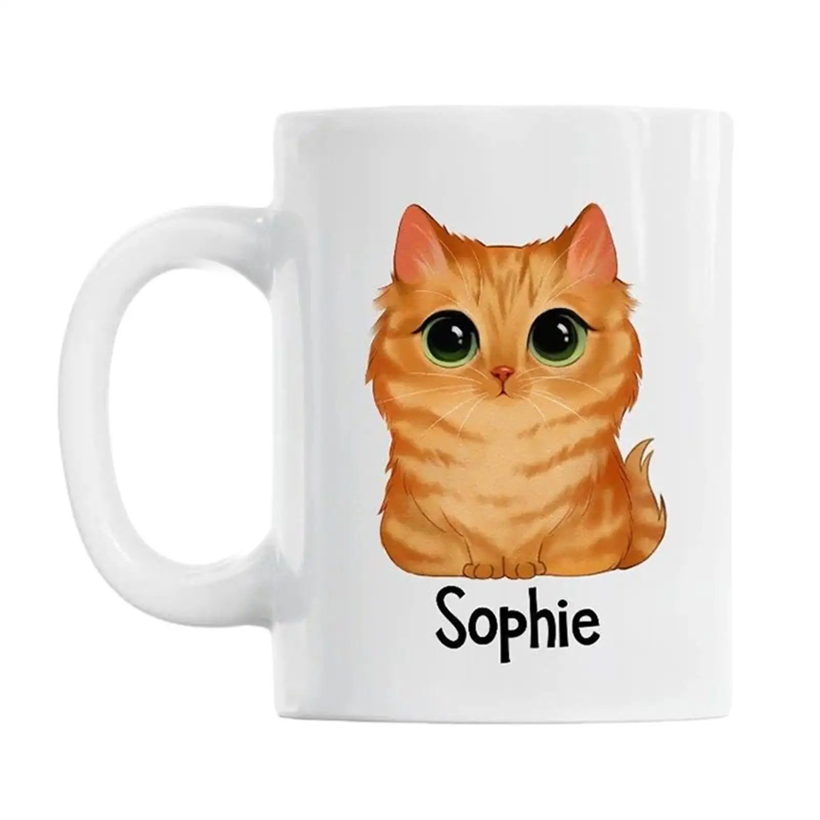 

Керамическая кофейная кружка в виде кошки, милая чашка для кофе, чая, завтрака, десерта, молока, воды, мультяшная кофейная кружка с кошкой, чашка для напитков 300 мл