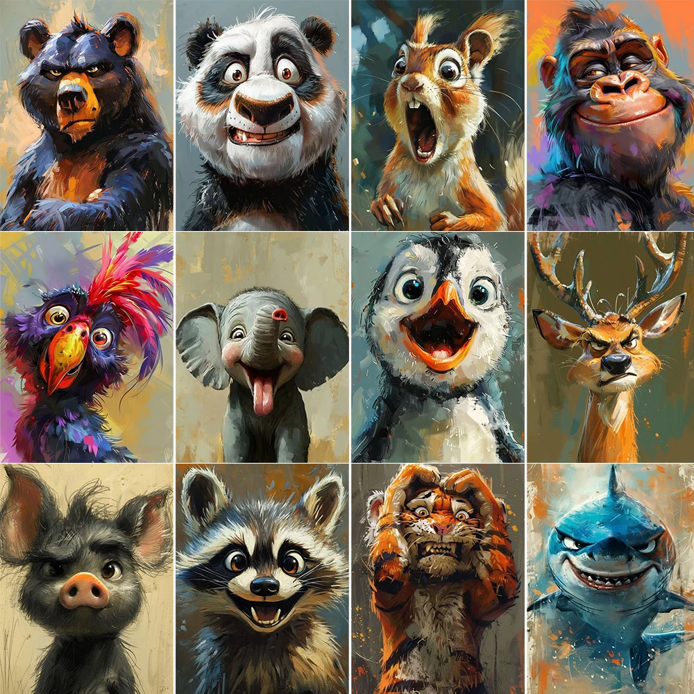 Cartoon Canvas Pain…