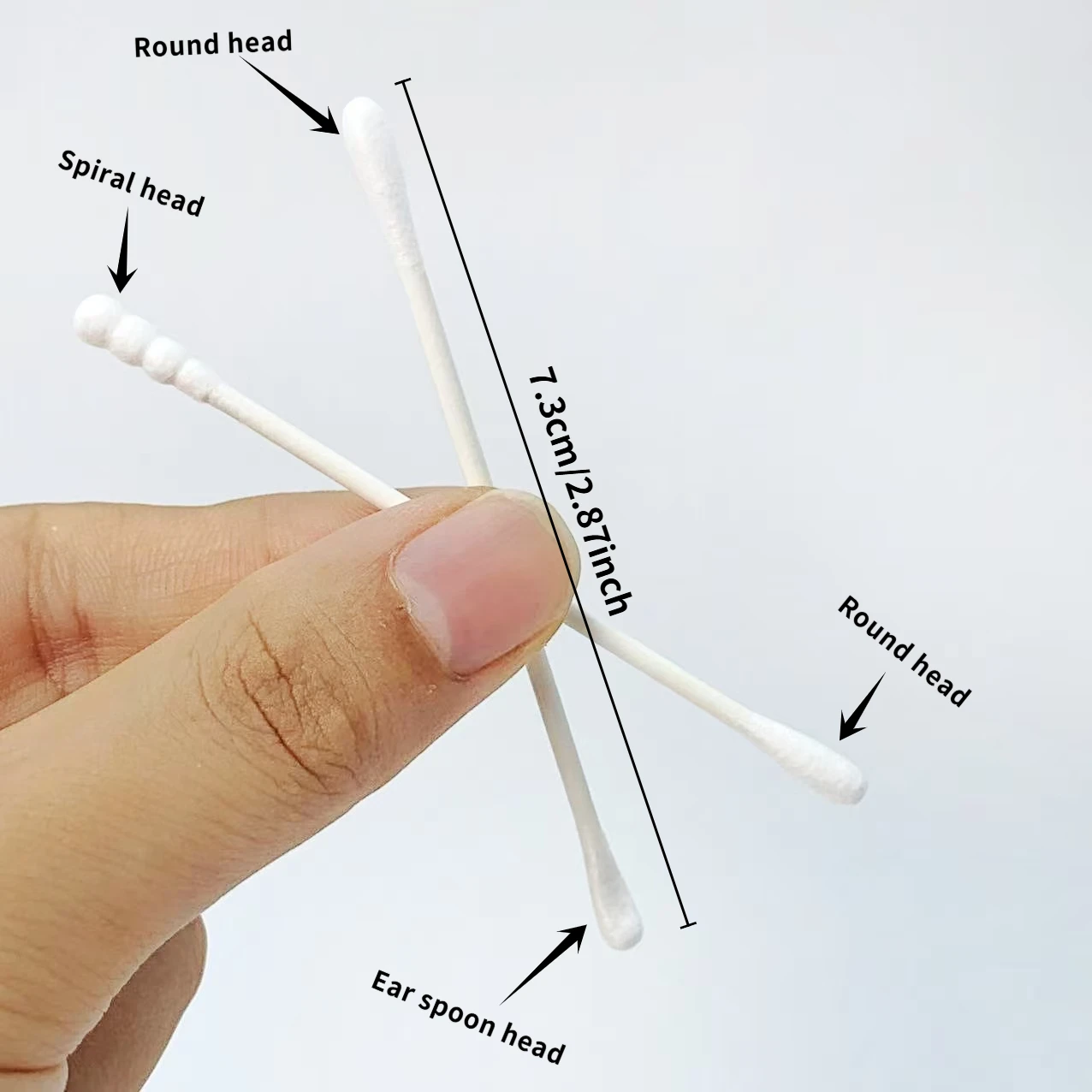 200 قطعة/300 قطعة مسحات قطنية مزدوجة الأطراف على طراز عيد القديس باتريك، مسحات قطنية ذات عمود رفيع للاستخدام المنزلي اليومي