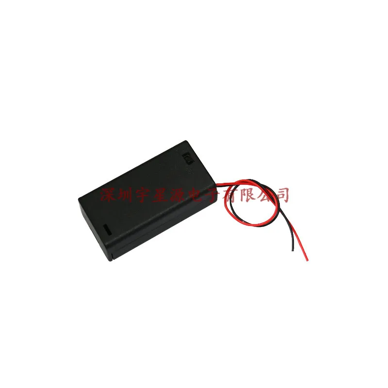 5PCS battery box 2 No. 5 with switch with cover can hold 2 No. 5 batteries with thick cable