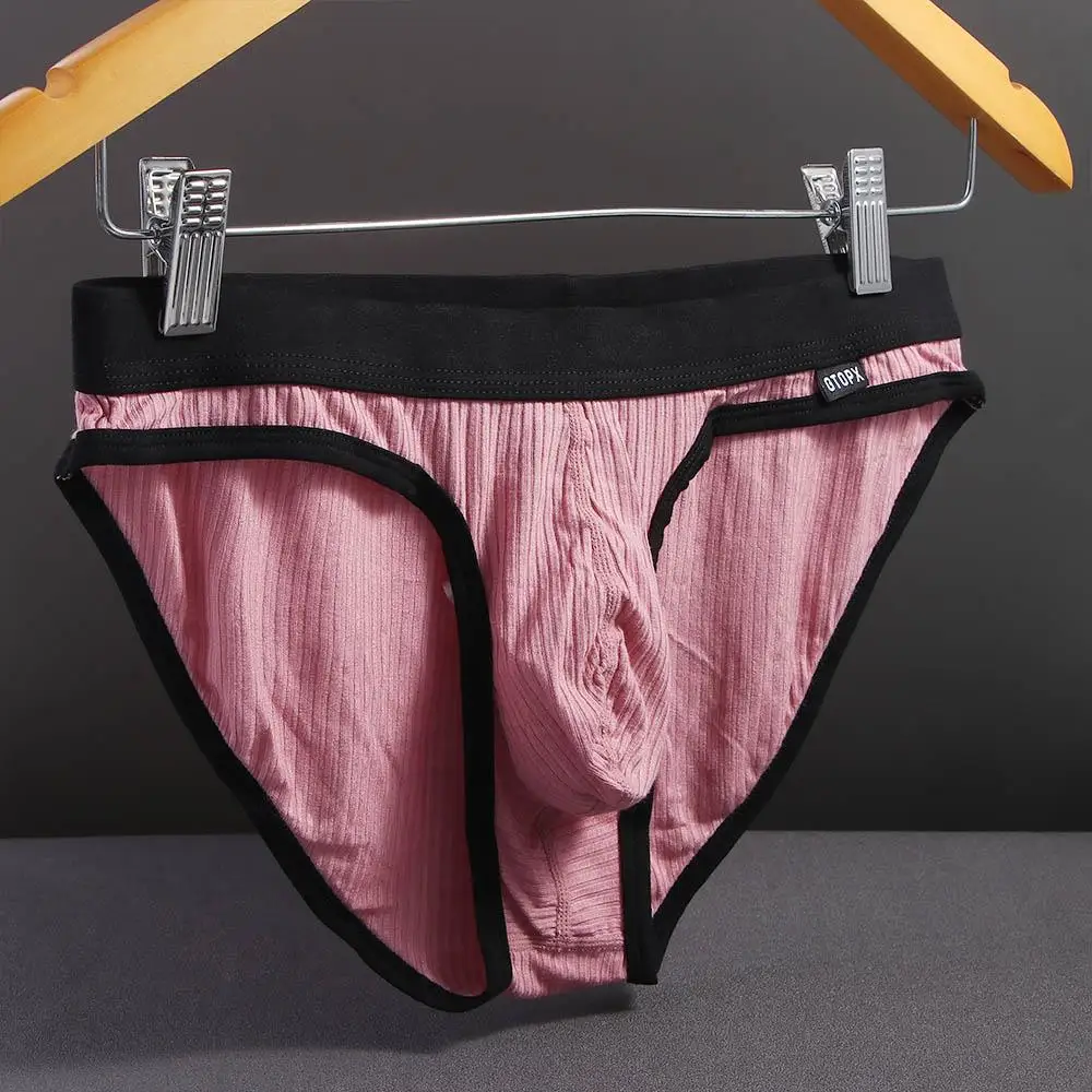 Einfache Bequeme Brief Modal Low-taille Unterhose Männer Tanga Schraube Gewinde Höschen Sexy Slip U Konvex