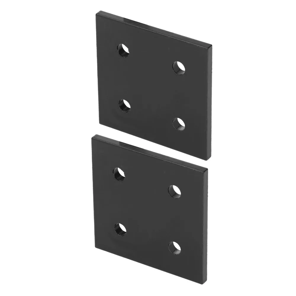 2pcs Durable Joint Plate Corner Fastener European Standard 4 Holes Aluminum Profile End Cap Rectangle Bracket Connector