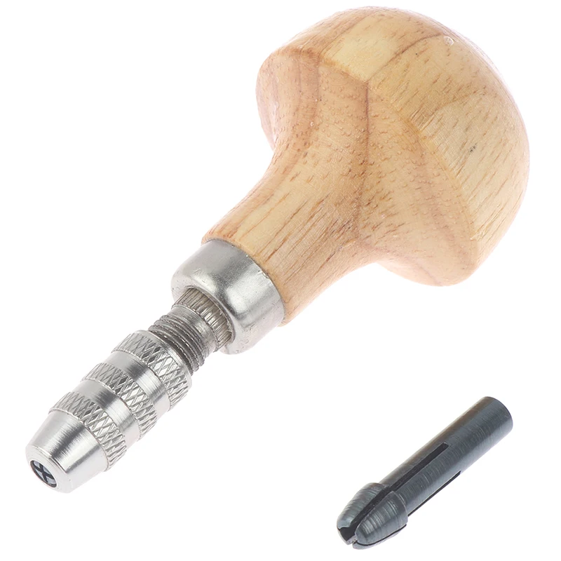 SN 1pc new Jewelers Pin Vise Vice Wooden Handle Twisting Wire Wrapping Drill Kit
