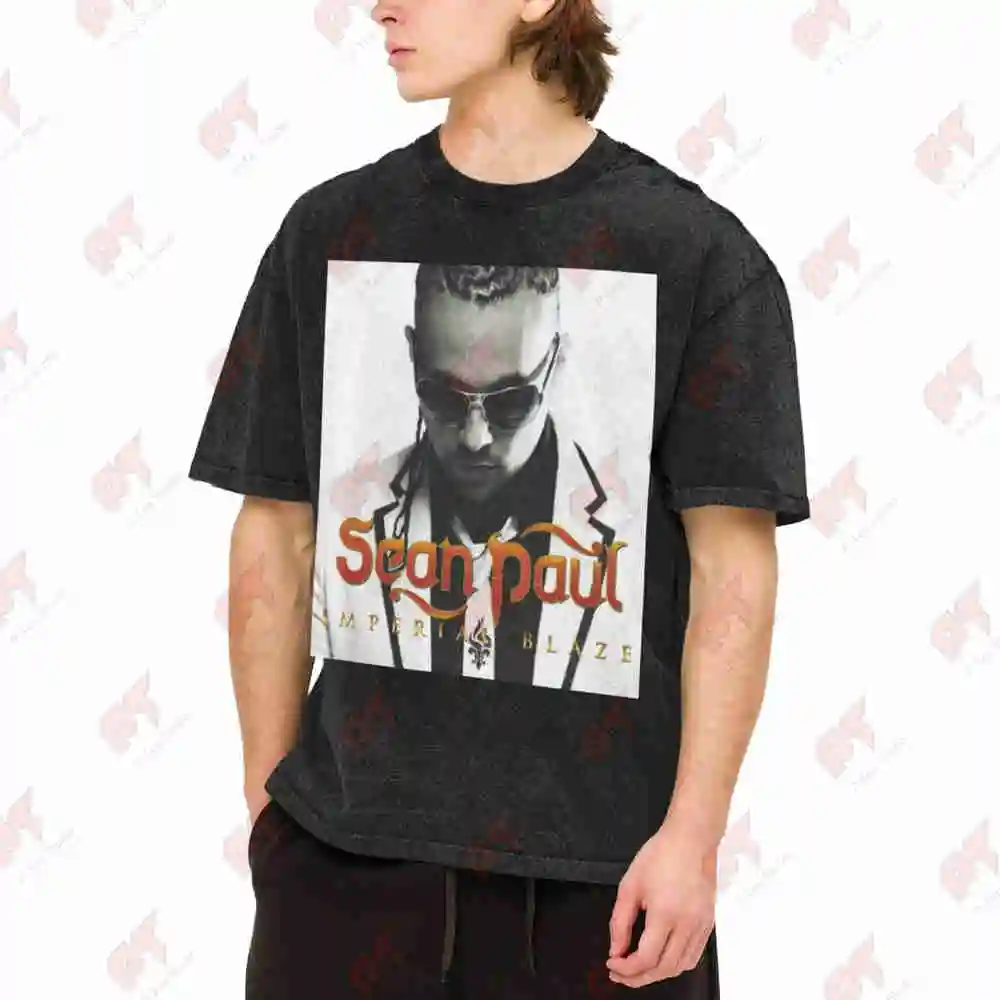 Sean Paul Imperial Blaze 2009 Vintage Washed Tee Pure Cotton T-Shirt