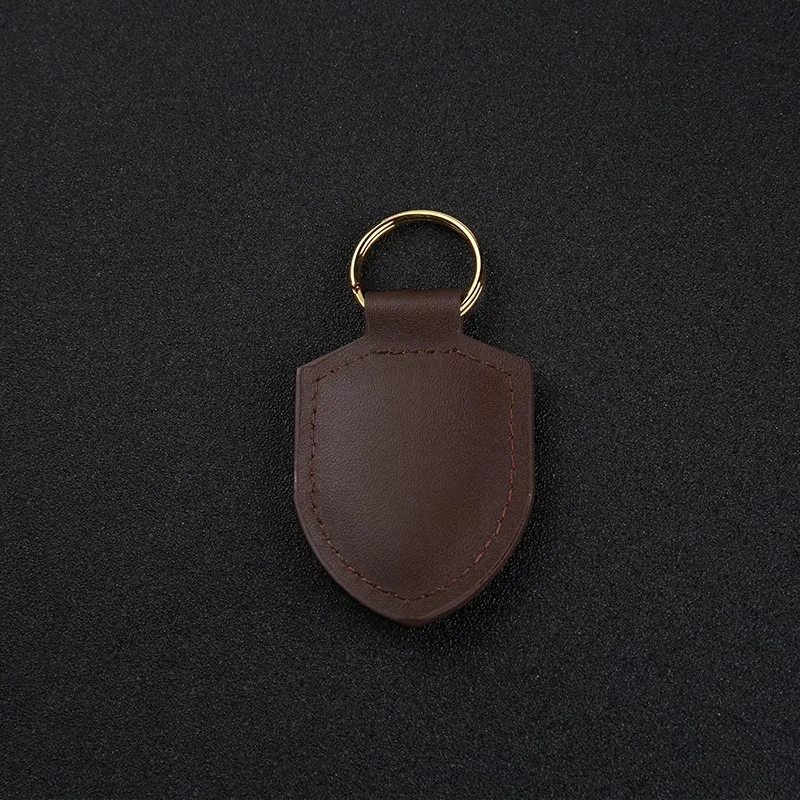 Car Keychain Key Holder Shield Leather Key Rings Men Women Gift