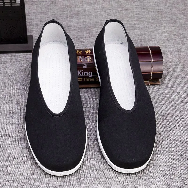 

Authentic Old Beijing Handmade Men's Cloth Shoes Soft Bottom Multi-Layered Sole Anti-Slip Labor Protection Shoes Comfortable ...