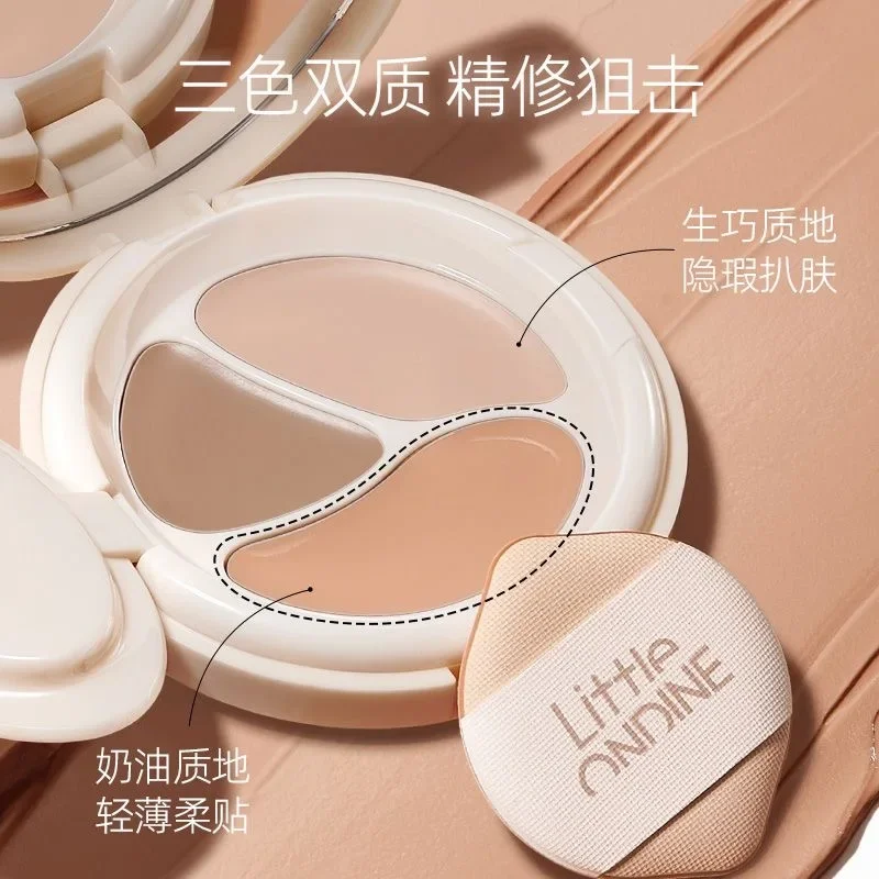 LITTLE NDINE Air Cushion Concealer Moisturize Brighten Naturally Cover Spots Acne Marks Dark Circles Beauty Makeup Cosmetics