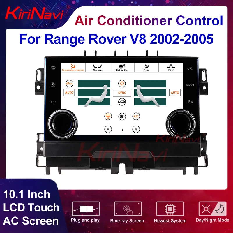 

Автомобильный радиоприемник 10,1 дюйма, сенсорный ЖК-экран переменного тока для Land Range Rover V8 2002 2005, контроль кондиционера, мультимедийный плеер, задний Дисплей