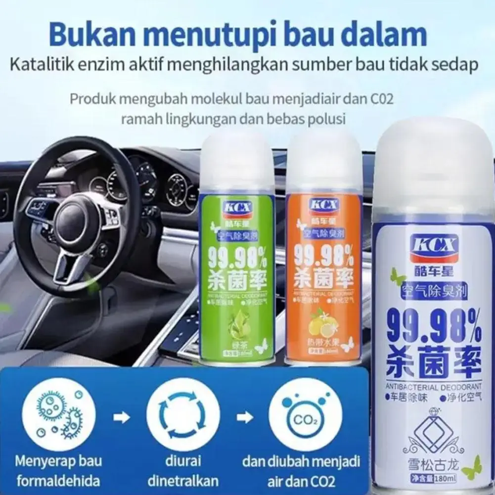 Gulong /fruital/lemon/green tea Car Smell Spray Car Deodorizer Spray Effective Fresh Air For Automobile UV RV Truck School