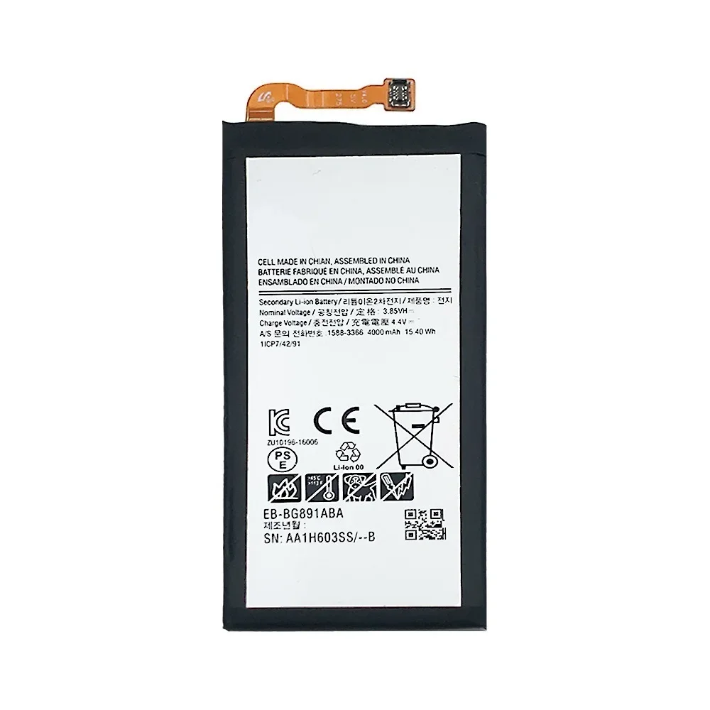 Replacement Battery EB-BG891ABA For Samsung GALAXY S7 Active SM-G8910 G891F G891A G891L G891 G891V SM-G891L 4000mAh