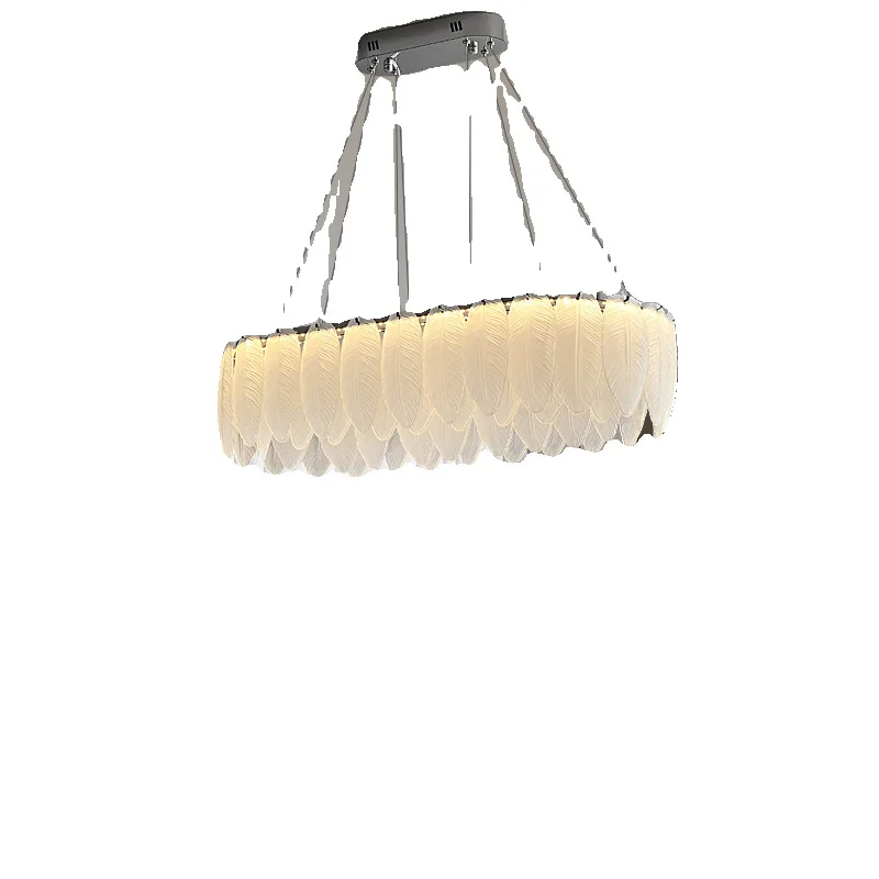 

Cream wind French living room chandelier 2024 new simple modern living light Nordic dining