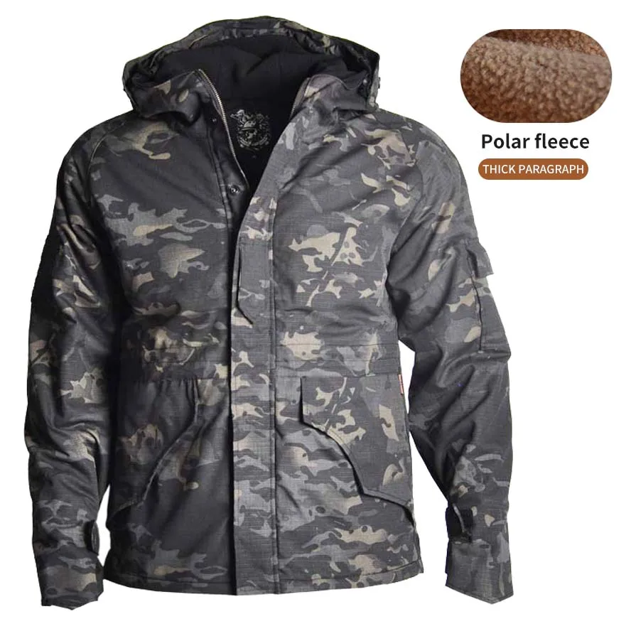 -21°F Military Tactical Jackets Man Waterproof Windbreaker Hunting Jackets Camping Hiking Cotton Coat Polar Region Men Jacket