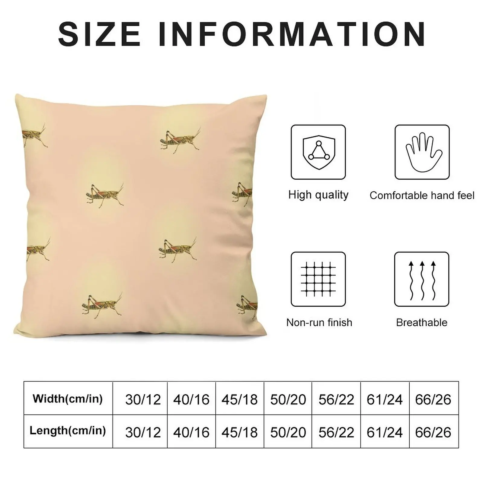 Retro Grasshopper Bug Pattern Throw Pillow Decorative Cushions For Luxury Sofa christmas decorations 2025 pillow