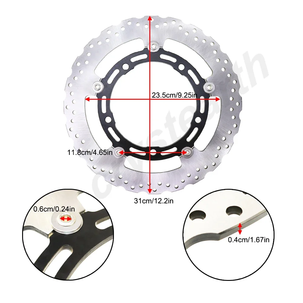 

310mm Front Brake Disc Rotor For Kawasaki Ninja 400 (EX 400 - ABS) 2017-2021 Ninja400 KRT (EX400 - ABS KRT) 2018 2019 2020 2021