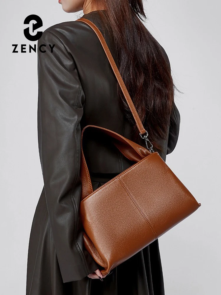 Zency New Women's Classic Luxury Brand Designer Leather Handbag Crossbody Top-handle Bag Elegant Ladies Shoulder Purse Bolso