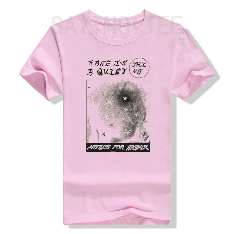 Hayley Williams T-Shirt Blütenblätter Skizzenkunst Grafik Vintage T-Shirt Rage Is A Quiet Retro-Stil Musikliebhaber Spruch T-Shirt Kurzarm – Detail 15