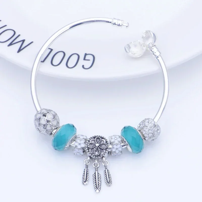 Hp Daisy Crystal Dreamcatcher Charm wisiorki bransoletki i Bangles dla kobiet biżuteria dziewczęca Pulseira Feminina