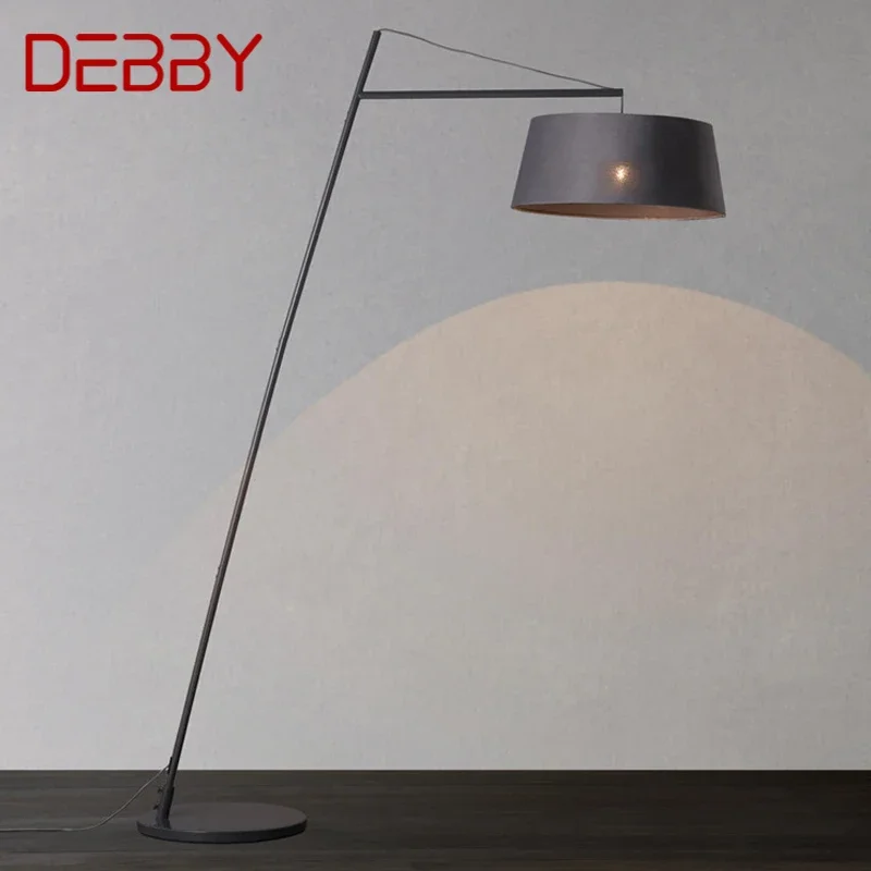 

DEBBY Nordic Fishing Floor Lamp ModernFamily Living Room Beside The Sofa Creative LED Decorative Standing Light