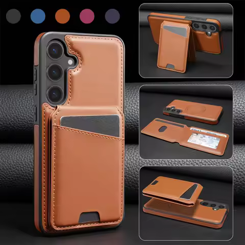 2 in 1 Detachable Wallet with Card Holder Phone Case for Samsung S25 S24 Ultra S22 Plus S23 FE A16 A55 A15 A54 Magnetic Cover
