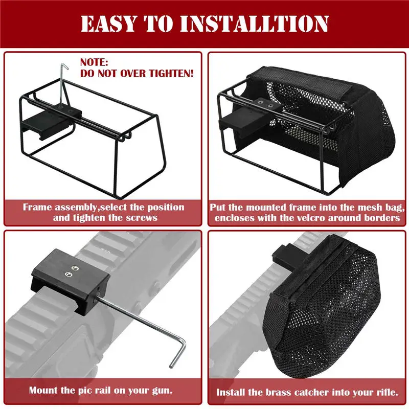 Black Bullet Collection Net Bag Outdoor Portable Shell Recycling Bag Detachable Nylon Shell Capture Bags