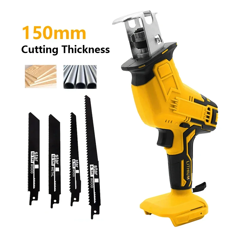 Cordless Reciprocating Saw Variable Speed High-Power Electric Saber Saw Wood PVC Cutting Power Tools For Dewalt 20V Battery