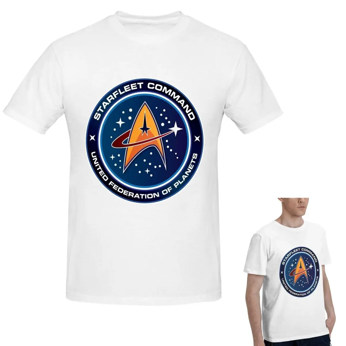 

100% Cotton Star Treks Science Fiction TV Series T-Shirt Men's Funny Oversized T Shirt Men Round Neck Summer Shirts Tops S-6XL