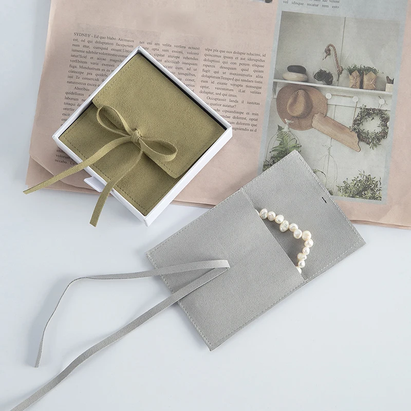 

1/5pcs Microfiber Velvet Gift Bags 8x8cm Jewelry Presents Pouches Earring Necklace Christmas Wedding Favors For Guests Candy Bag