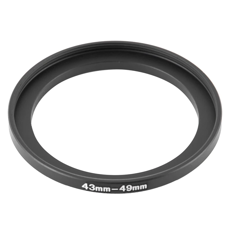 2X Camera Repairing 43Mm To 52Mm/43Mm To 49Mm Metal Step Up Filter Ring Adapter