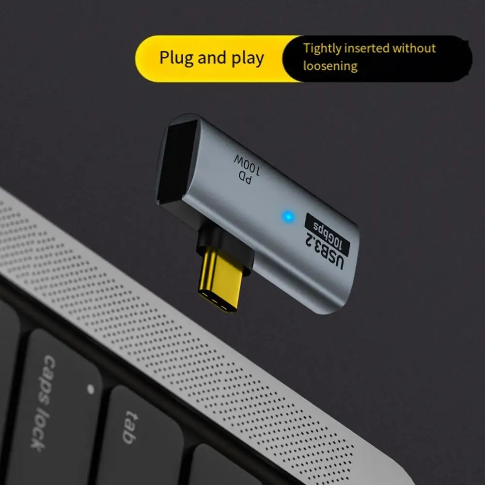 노트북 태블릿용 고속 데이터 전송 C타입 어댑터, 휴대폰 태블릿용 100W Pd 충전, 10gbps, Usb3.2, C타입 Otg
