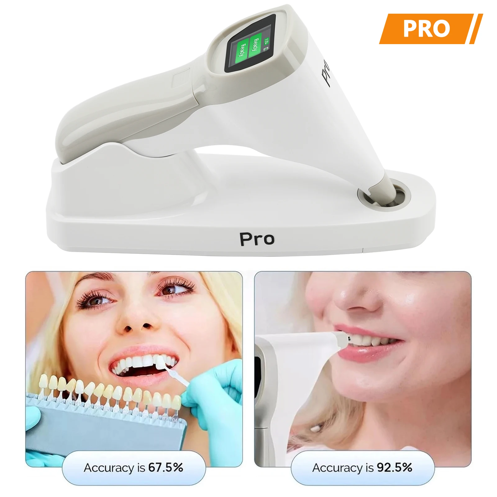 Standard/Pro Dental Digital Shade Guide Tooth Color Comparator High Accuracy Corrector LCD
