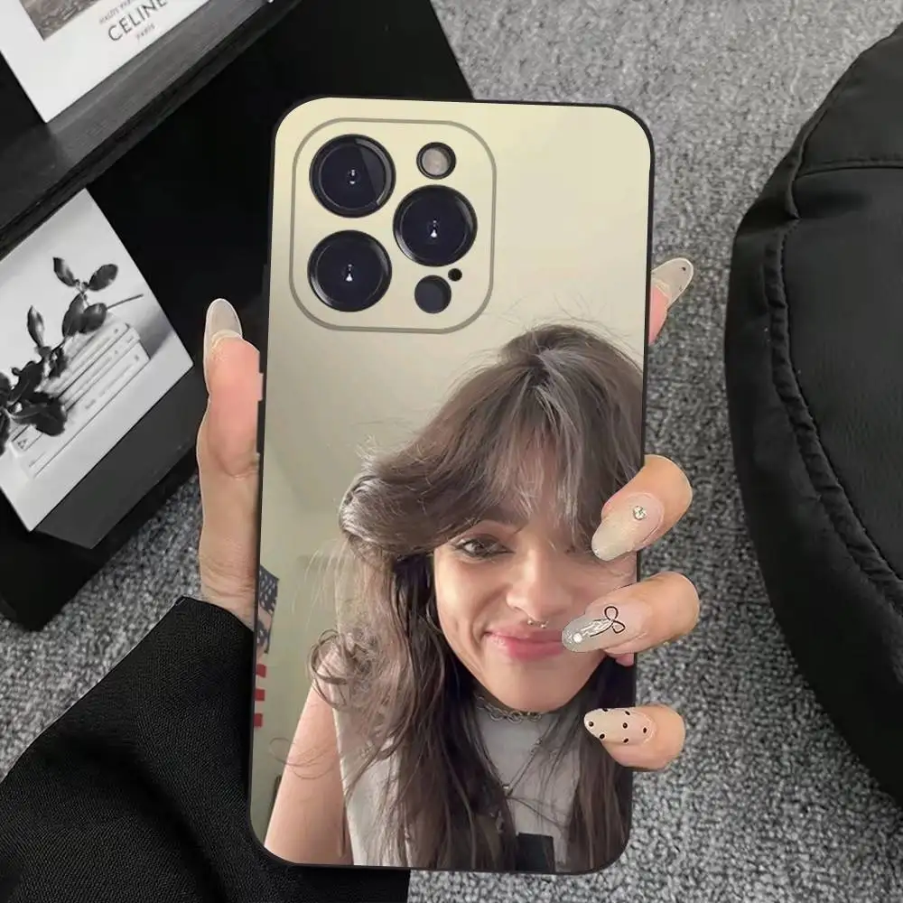 حافظة هاتف A-Ari A-Abdul Singer لهاتف iPhone 17,16,15,14,13,12,11,Plus,Pro Max,XS,X,XR,SE,Mini,8,7,غطاء أسود من السيليكون الناعم