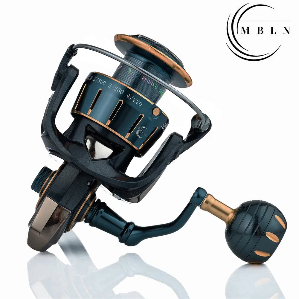 MBLN Brand,Durable Spinning Reel,Alloy Gear&Alloy Spool&Alloy Handle,Alloy CNC Arm,5+1 Steel Ball Bearing,Saltwater Fishing Reel