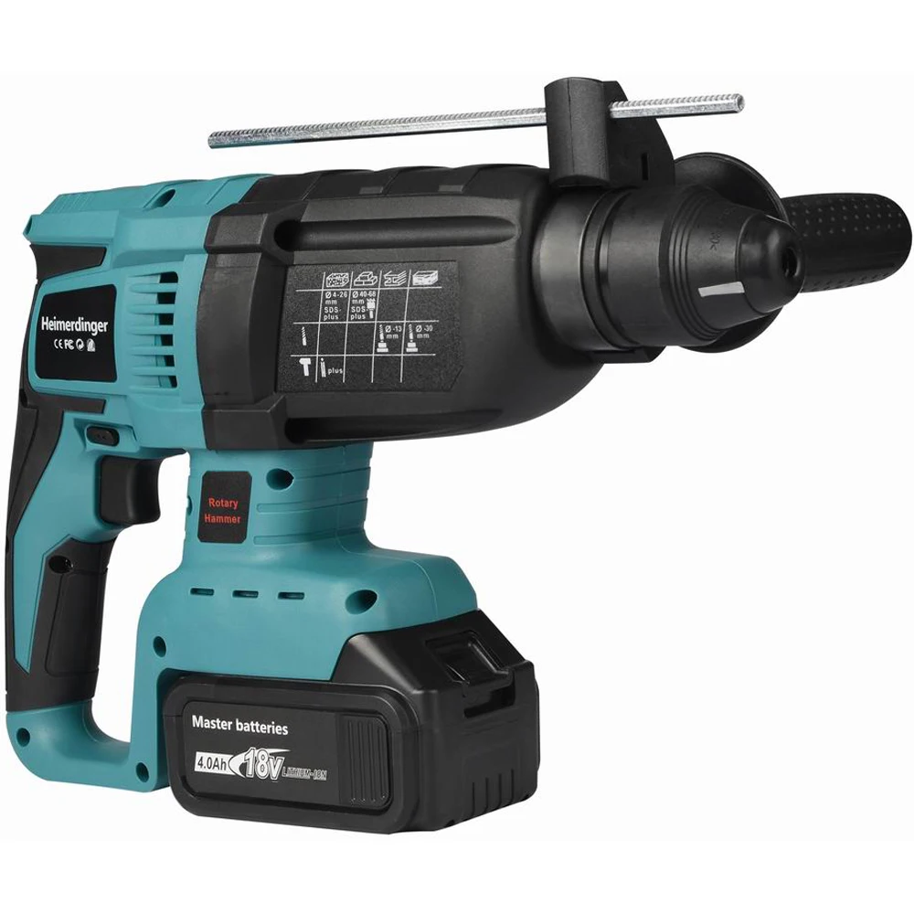 18V rechargeable lithium battery powered brushless cordless rotary hammer drill electric Hammer impact drill
