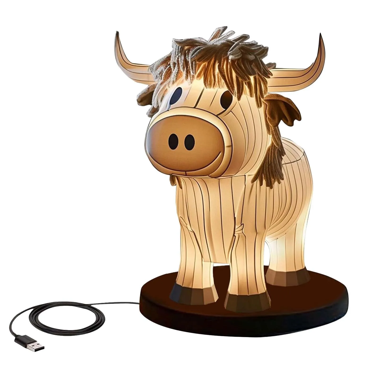 Cow Lamp Children Night Light Vintage Cow Table Lamp Unique Usb-operated Night Light for Room Bedroom Desk Decoration 2024