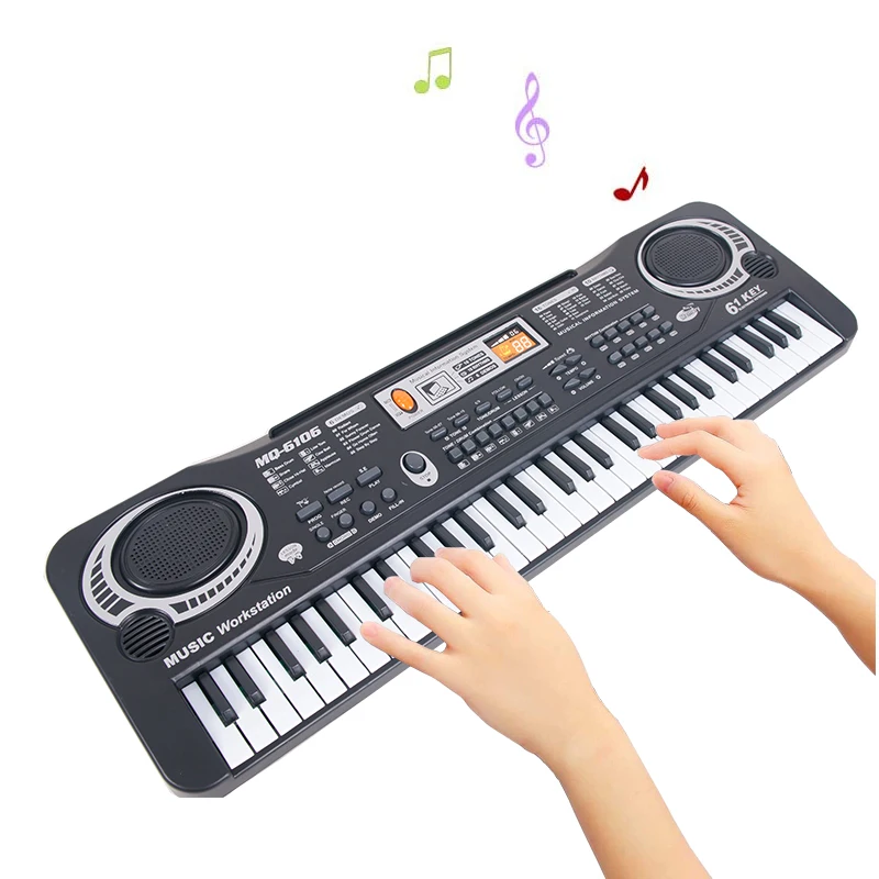 

61 Keys Electronic Organ Musical Instruments Kids Eletric Keyboard Piano