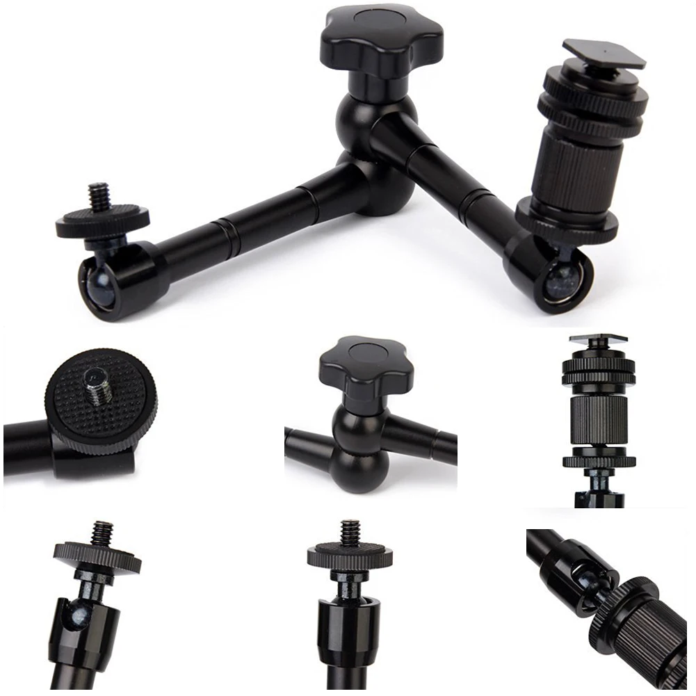 11inch Adjustable Friction Power Articulating Magic Arm Friction Articulated Arm Studio Camera Accessories for DSLR LCD Monitor