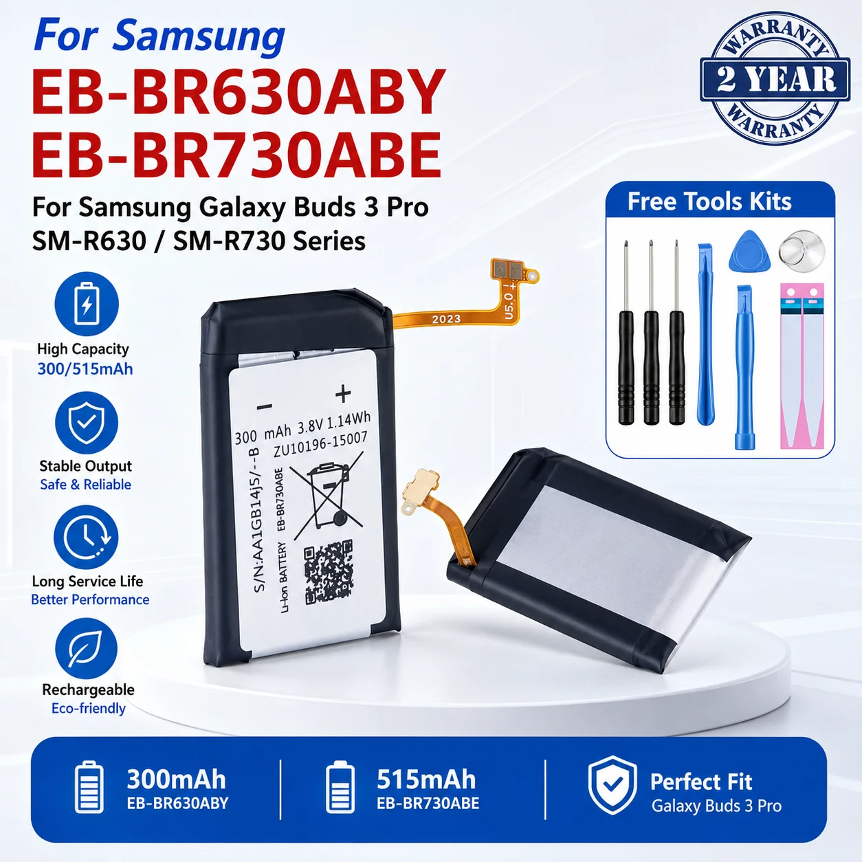 High Quality Dual OEM Code Tiny Battery Complete Disassembly Tool Kit Compatible Samsung Watch & Earbuds Series