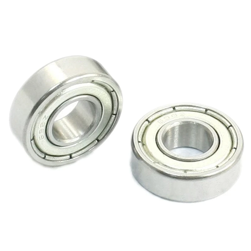 8Mm X 19Mm X 6Mm Sealed Deep Groove Radial Ball Bearings 698Z 40 Pcs