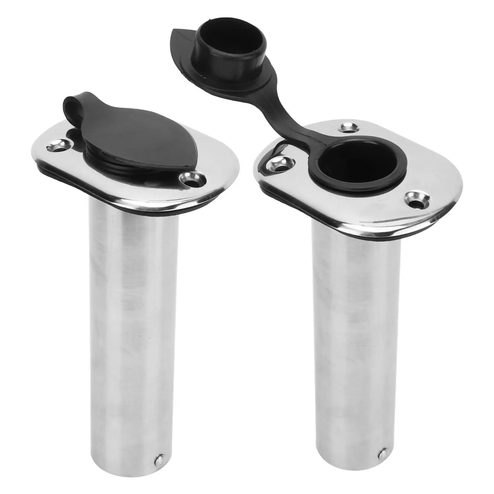 قصبة صيد خشبية المشبك قارب الصيد رود حامل 316 الفولاذ المقاوم للصدأ لليخوت