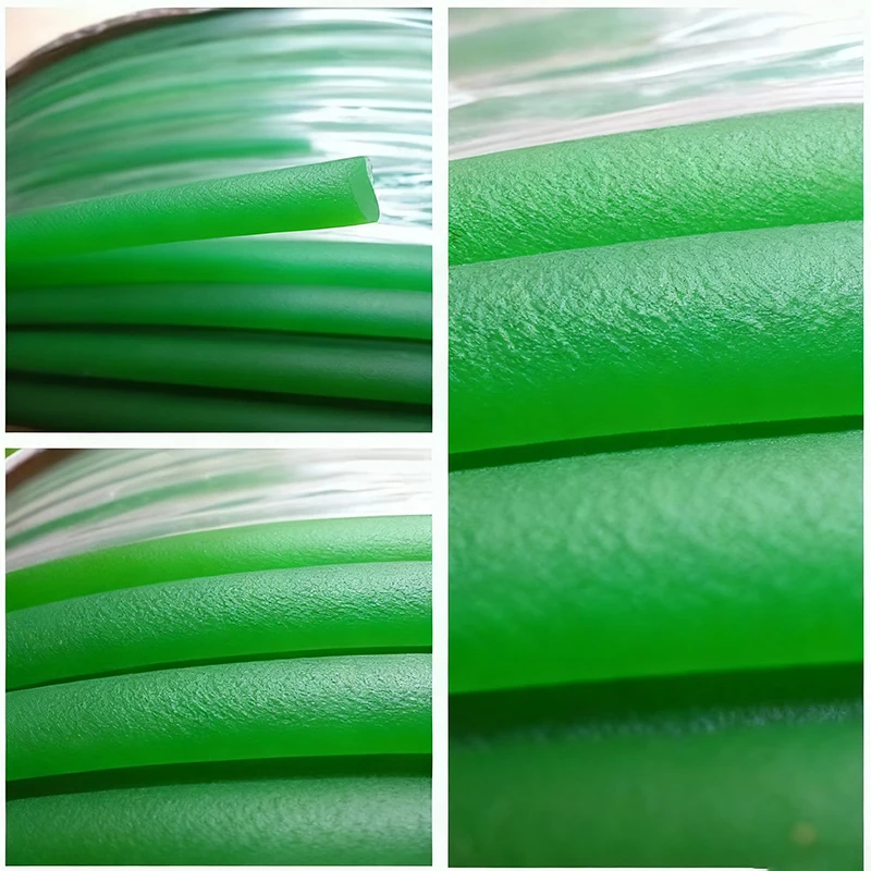 10mm*1000mm Polyurethane Belt PU Round Belt Round Strip Drive Belt Green