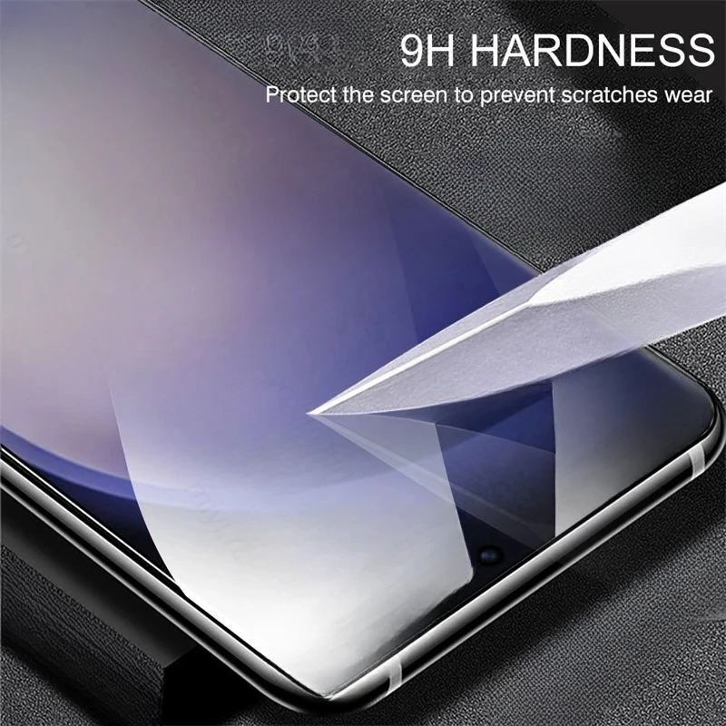 2Pcs Full Cover Tempered Glass For Samsung S24 S25 S23 S22 S21 Ultra S24 FE Screen Protector For Samsung Note 20 10 9 8 S10 S9