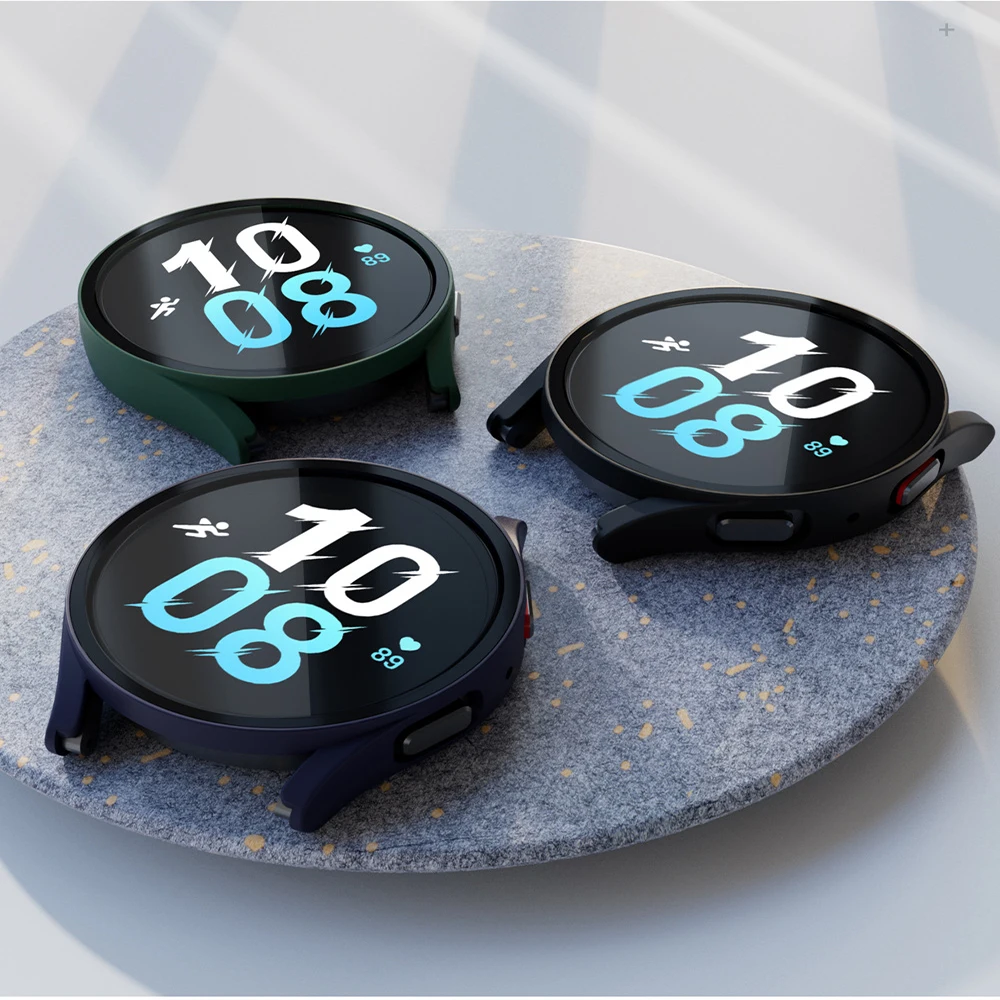 Vetro + custodia per Samsung Galaxy Watch 5/4 40mm 44mm Accessorie copertura paraurti per PC proteggi schermo All-Around per Galaxy Watch 5 4